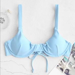 Zaful sky blue bikini